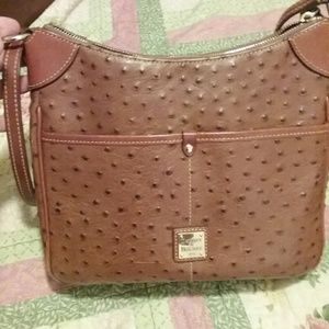 DOONEY AND BOURKE BROWN OSTRICH Purse